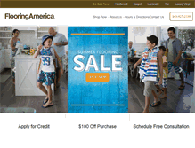 Tablet Screenshot of flooring-americaoflakeforest.com